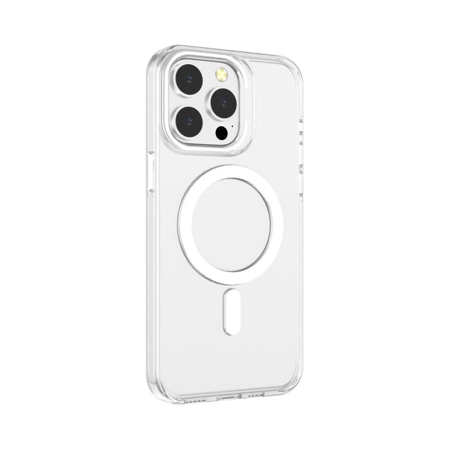iPhone 16 Plus Transparent TPU Case with Colourful MagSafe Trim