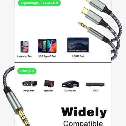 3-in-1 Aux Cable (12 Months Warranty)