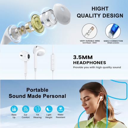 8-Pin Stereo Wired Earphones for iPhone (12 Months Warranty)