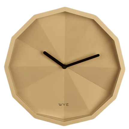 Faceted Wall Clock Modern Design