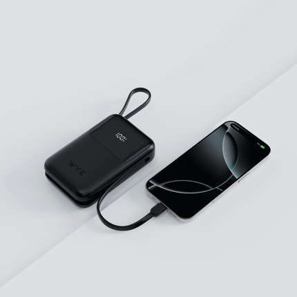 Fast Charging Power Bank With Build-in Cables 20K mAh