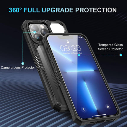 Transparent, Ultra-Protective Military-Grade Back case for iPhone 11/12/13/14/15 - Row