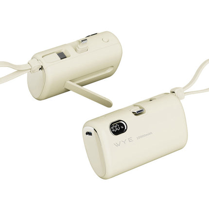 USB-C Plug Power Bank 10K with Lightning Cable