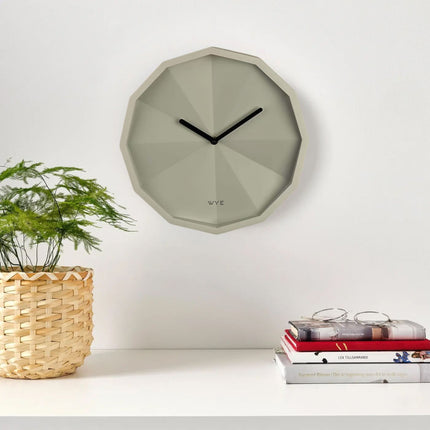 Faceted Wall Clock Modern Design