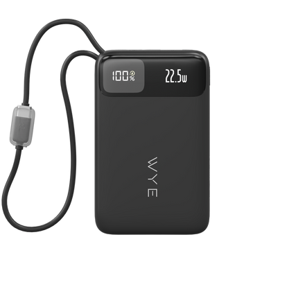 10K Power Bank with Built-in Cables