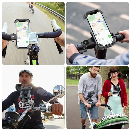 Bike Handle Auto Clip Phone Holder (12 Months Warranty)