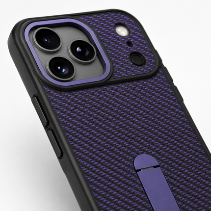 iPhone 17 Pro Max Carbon Design KickStand Case