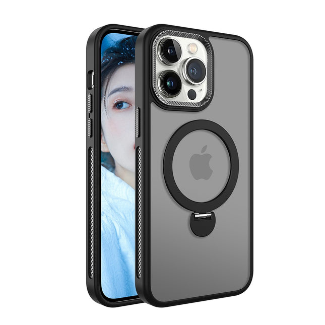 iPhone 14 Pro Max Magnetic Metal Stand Case