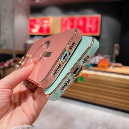 Magnetic Electroplate Soft TPU Case for iPhone XR/11/12/13/14/15 - Row