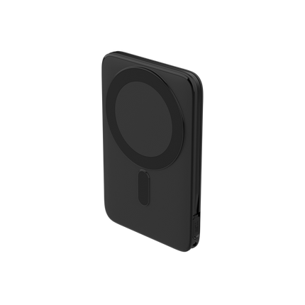 Compact 5K Power Bank with Built-In Cable