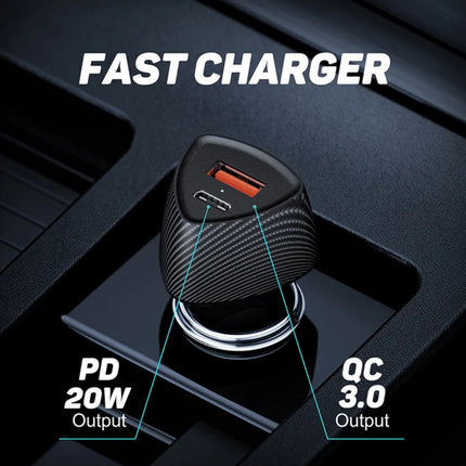 38W USB-A & C QC. In Car Charger (12 Months Warranty)