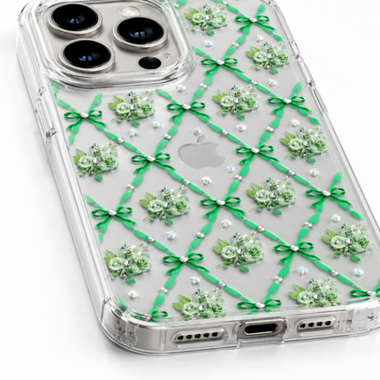 iPhone 15 Pro Max Floral Shiny Case