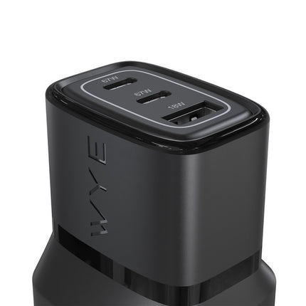 67W Dual USB-C & USB-A Power Adapter (GaN III)