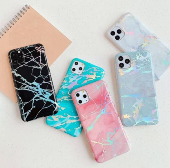 iPhone 13 Corner TPU Marble Design Case