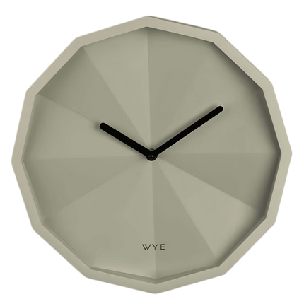 Faceted Wall Clock Modern Design