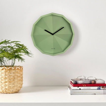 Faceted Wall Clock Modern Design