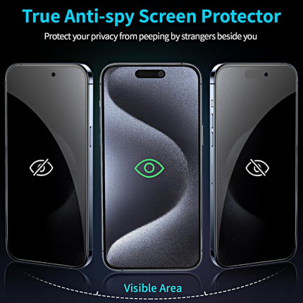 iPhone Screen Protector - 6D Tempered Glass Edge to Edge - Full Coverage - Crystal Clear, Scratch-Resistant, Easy Installation