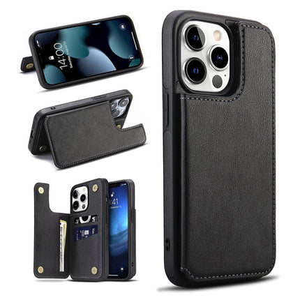 Back Leather Case with Stand for iPhone 11/12/13/14/15 - Row