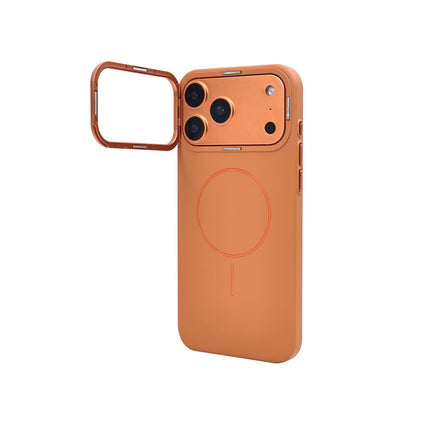 iPhone 17 Pro Premium Finish Cam-Stand Case + 1 Pack Tempered Glass Screen Protector (KIT)