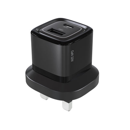 32W Dual Port USB-C & USB-A Power Adapter (GaN III)