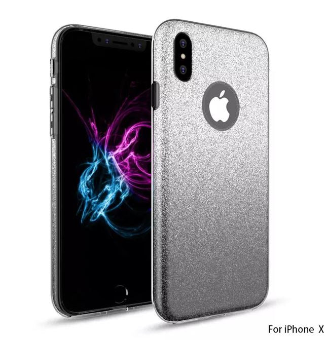 iPhone X/XS Shinny 3in1 TPU Twin Colour Case