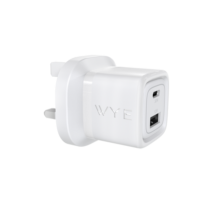 32W Dual Port USB-C & USB-A Charging Kit with USB-C to USB-C Cable (Gan III)