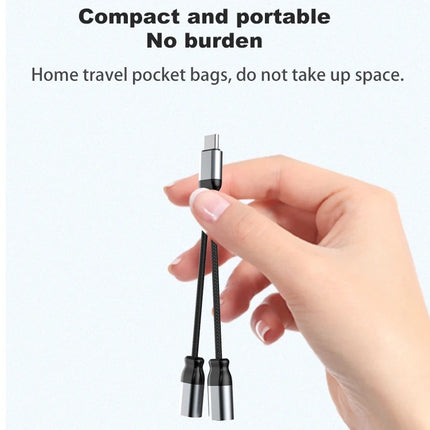 USB-C to Dual Female USB-C Ports Splitter (12 Months Warranty)