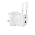 White / USB-C & USB-A / 32W