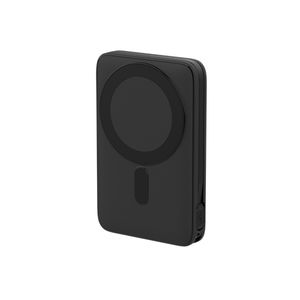 Compact 10K Power Bank with Built-In Cable