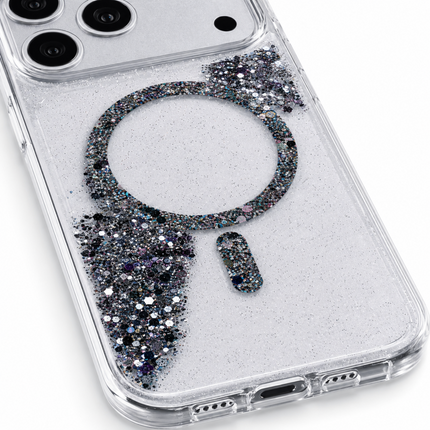 iPhone 17 Pro Max Sparkle Magnetic Ring Case