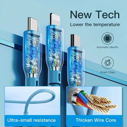 66W 3-IN-1 Charging Cable 1.2m (12 Months Warranty)