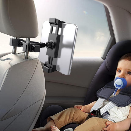 Adjustable Head Restraint Tablet Holder