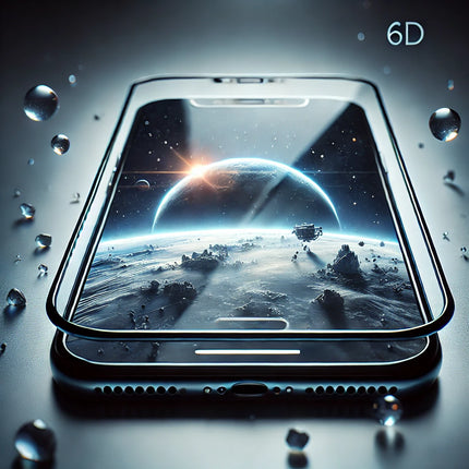 iPhone Screen Protector - 6D Tempered Glass Edge to Edge - Full Coverage - Crystal Clear, Scratch-Resistant, Easy Installation