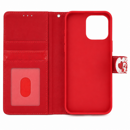 iPhone 15 Pro Wallet Printed Design Case