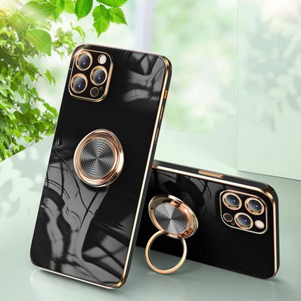 TPU Plating Ring Case for iPhone XR/11/12/13/14/15 - Row