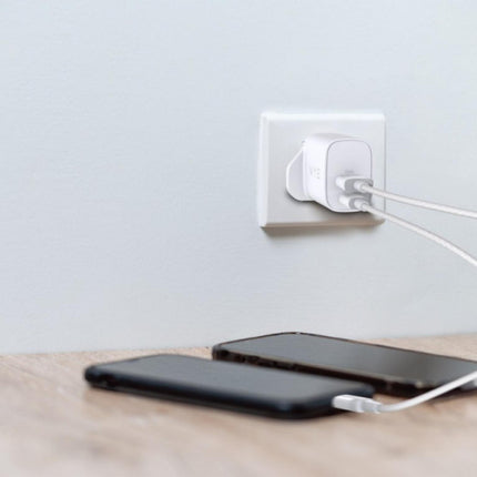 20W Dual Port USB-C & USB-A Power Adapter