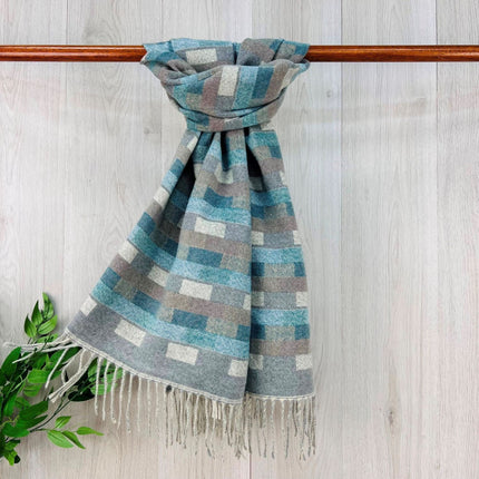 Mosaic Brick Woven Winter Scarf