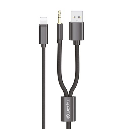 8-Pin to USB-A & 3.5mm Cable (12 Months Warranty)
