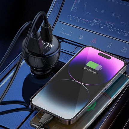 WYEFLUX 100W PD + 30W QC In-Car Charger For Phones & Laptops