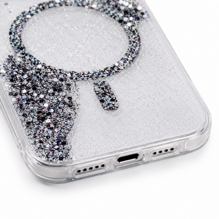 iPhone 15 Pro Max Sparkle Magnetic Ring Case