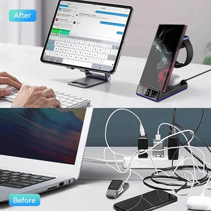 15W 5-in-1 Multi-Functional Wireless Charger Stand (12 Months Warranty)