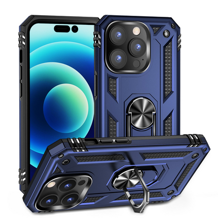 iPhones Shockproof Hard Case+Ring Holder, Magnetic Car Mount