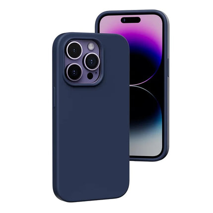 Silicone Case for iPhone XR/11/12/13/14/15 - Silky Soft Touch Full-Body Protective Cover with Shockproof Design and Microfiber Lining