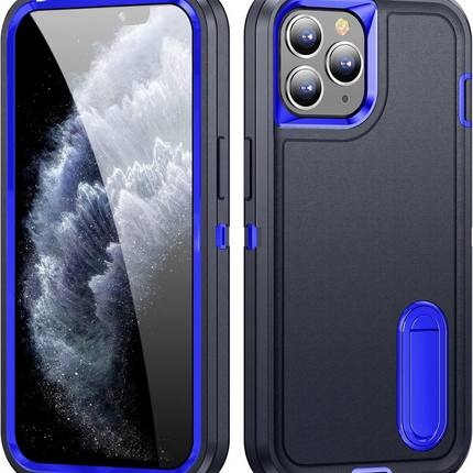 Builder Case with Stand 360 Full Cover Protective for iPhone XR/11/12/13/14/15 - Row