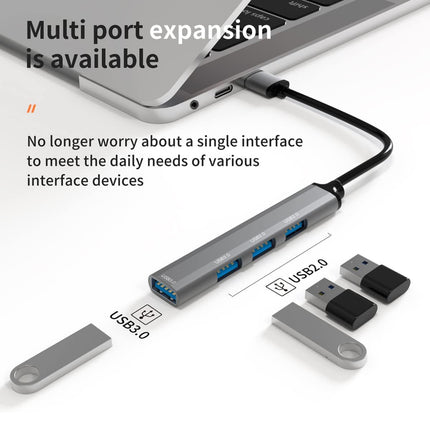 3.0 (5 Gbps) Ultra Slim Multi USB Hub with USB-A Connector 10 Times Faster than USB 2.0 (12 Months Warranty)