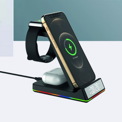 15W 5-in-1 Multi-Functional Wireless Charger Stand (12 Months Warranty)