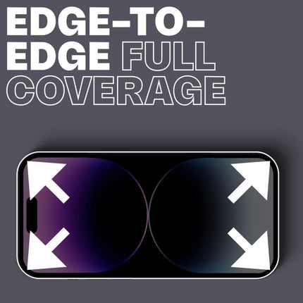 iPhone Screen Protector - 6D Tempered Glass Edge to Edge - Full Coverage - Crystal Clear, Scratch-Resistant, Easy Installation