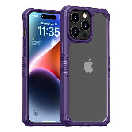 Transparent, Ultra-Protective Military-Grade Back case for iPhone 11/12/13/14/15 - Row