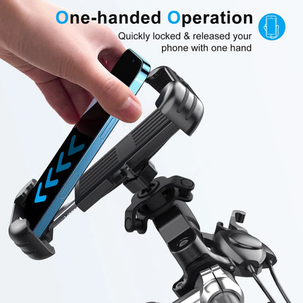 Bike Handle Auto Clip Phone Holder (12 Months Warranty)