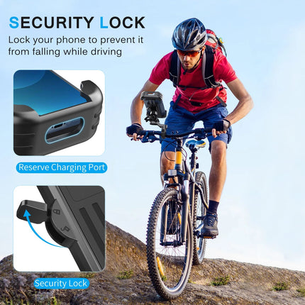 Bike Handle Auto Clip Phone Holder (12 Months Warranty)